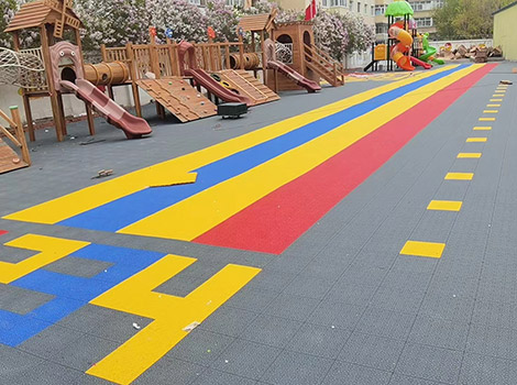 Campus/Community Sports Interlocking Suspended Flooring