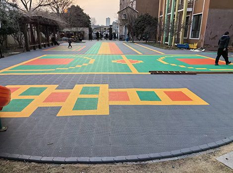 Pattern/LOGO Customized Interlocking Suspended Flooring